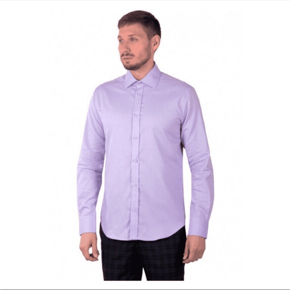 Polo Ralph Lauren men’s slim fit 100% cotton lavender button down shirt - Picture 3 of 6